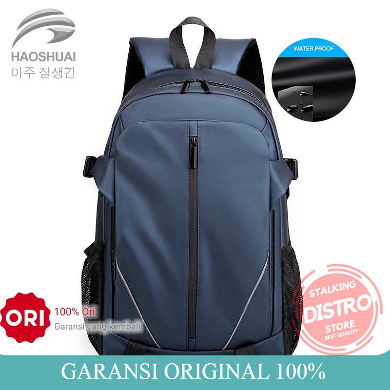 Tas Ransel Pria HAOSHUAI 3401 Tas Laptop Pria Waterproof