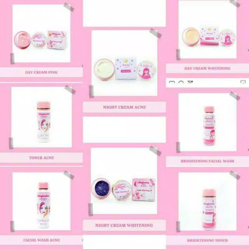 ECER GLOGLOWING SKINCARE BPOM ORIGINAL