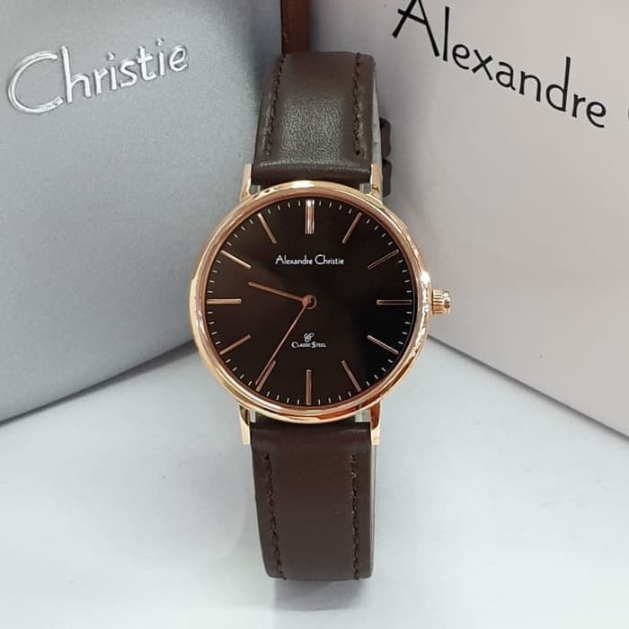 ALEXANDRE CHRISTIE AC 8625 ROSEGOLD BROWN WANITA. ORIGINAL