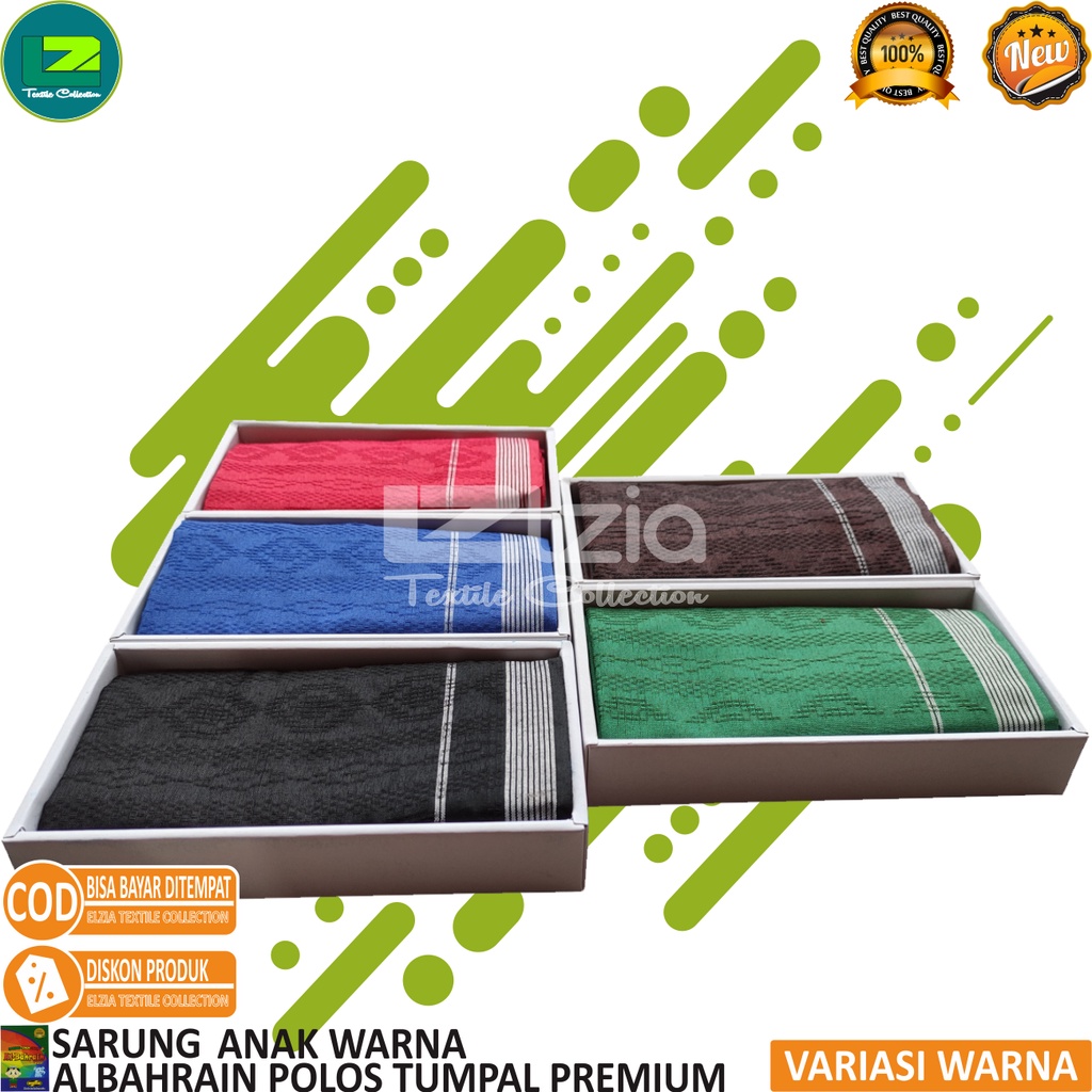 SARUNG ANAK MOTIF POLOS PREMIUM NEW ALBAHRAIN