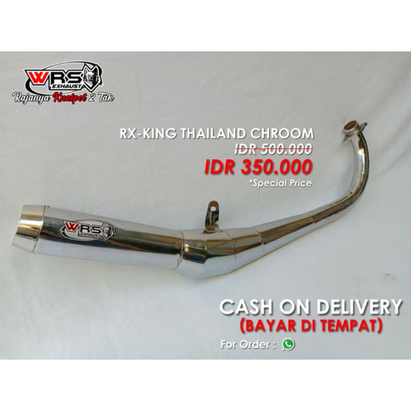 Knalpot Rx King Thailand Crome Wrs