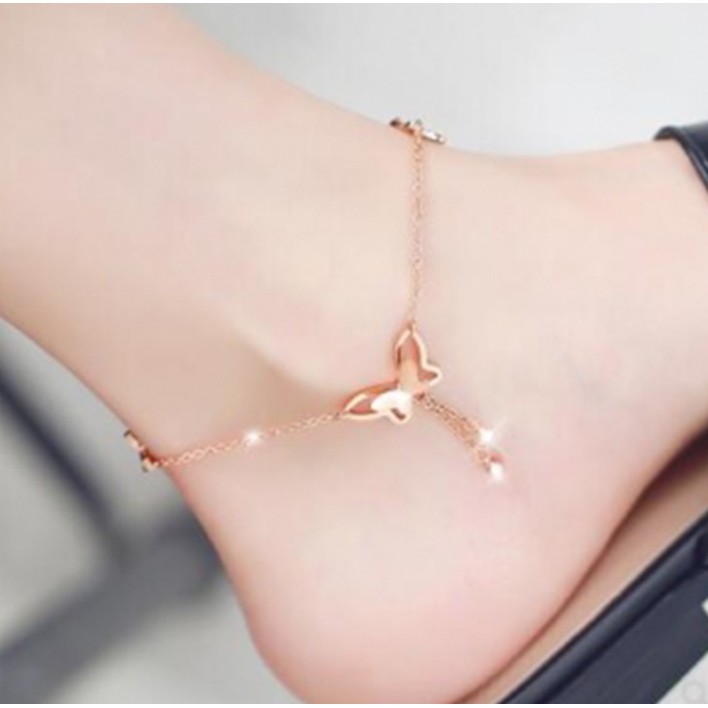 Kalung Gelang Kaki Wanita Tassel E18 Korea Fashion Fesyen Aksesoris Perhiasan Cewe  Women Anklet