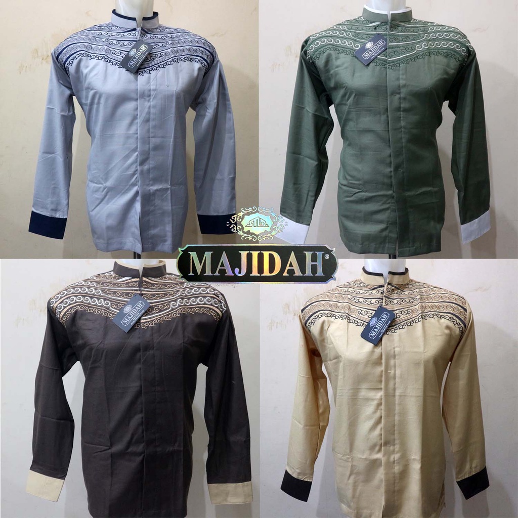 baju muslim koko lengan panjang MAJIDAH M.458