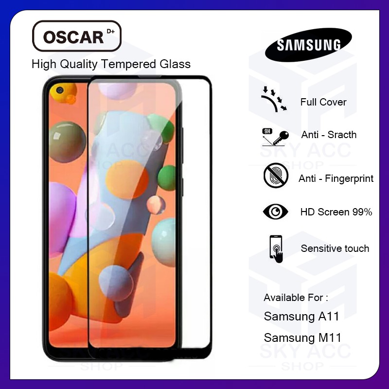 Anti Gores Tempered glass Oscar D+ for Samsung A11 & Samsung M11 - Anti gores
