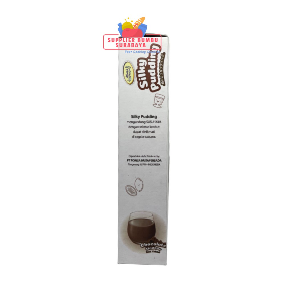 Silky Pudding Forisa Rasa Chocolate / Coklat 155g - PUYO Puding Susu Smooth