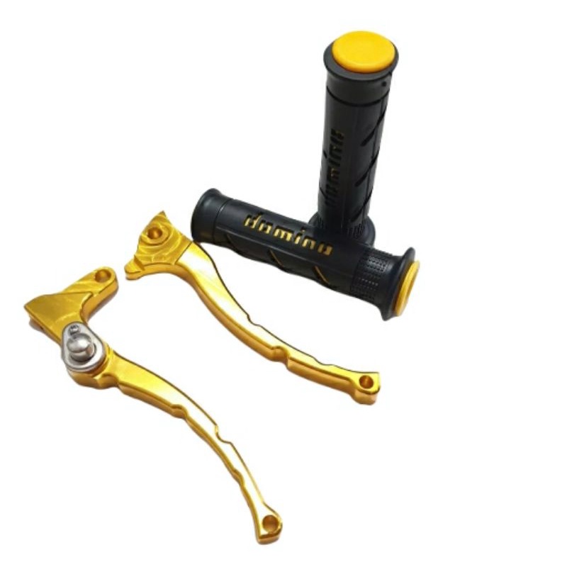 Sepaket handle handel hendel cnc + hanfat handgrip grip domino garis motor mio j mio m3 soul GT X-RI
