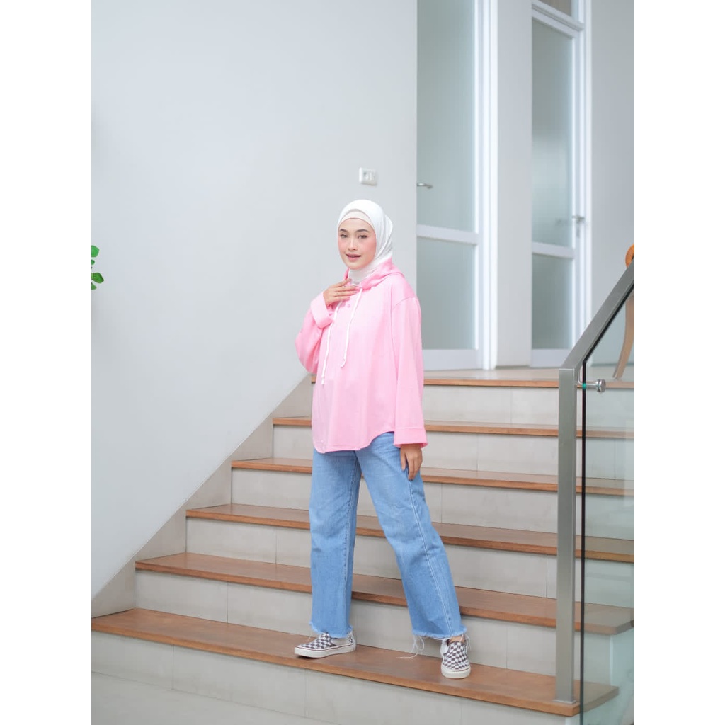 Promo Baju atasan wanita terbaru Sweater Wanita Hoodie DEZE OVERSIZE