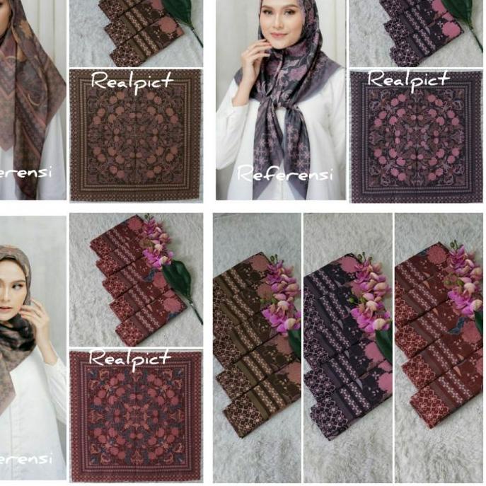 (New/Leopard/Polkadot/Love)Kerudung Segiempat Voal Lasercut Hijab Voal Motif Jilbab Voal Lasercut