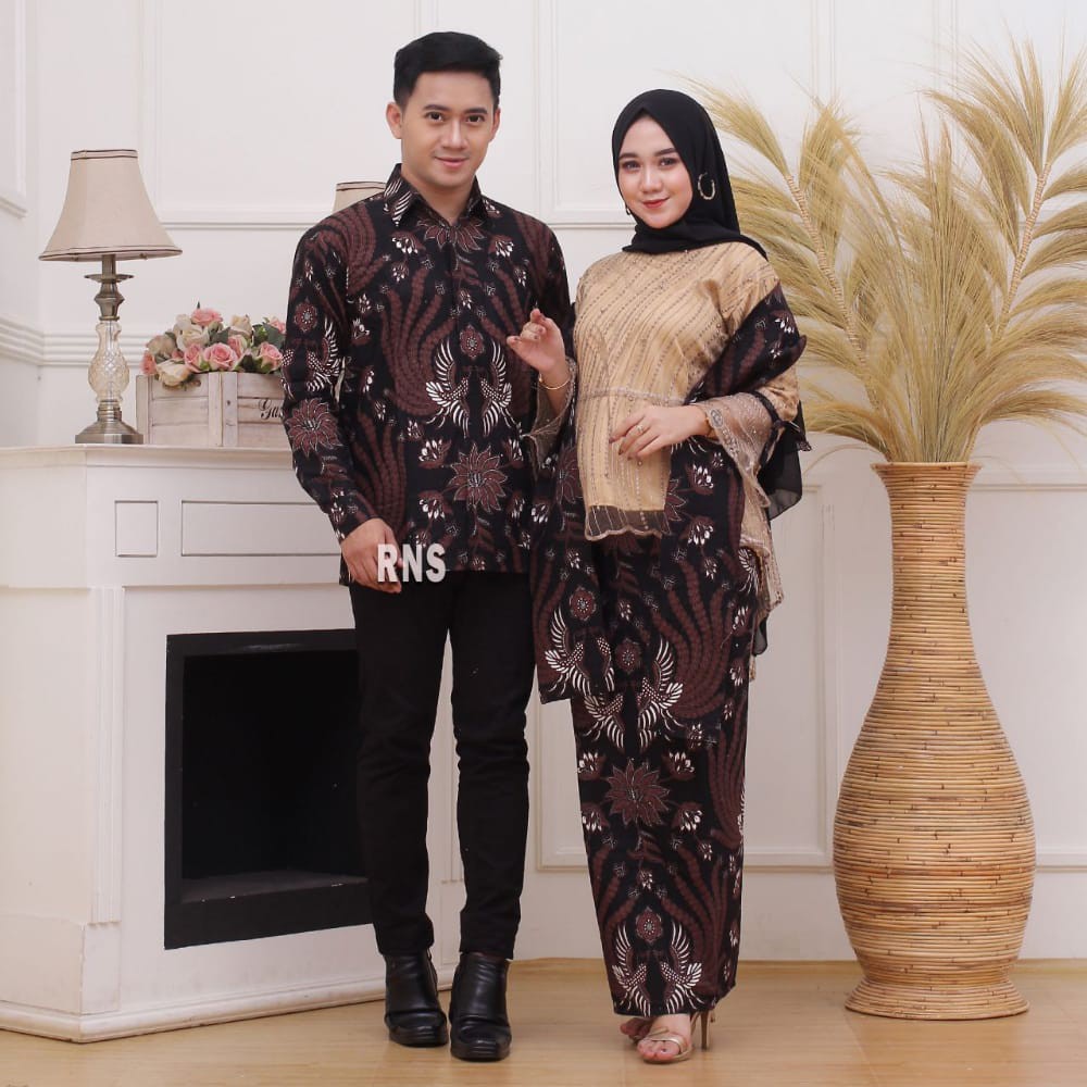 Batik Brokat Couple Kebaya Modern, Kebaya Tunangan Lamaran, Kebaya Wisuda, Kebaya Kondangan-NOMER 4