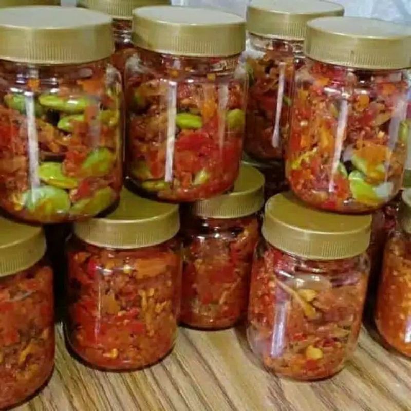 Sambal cumi asin pete