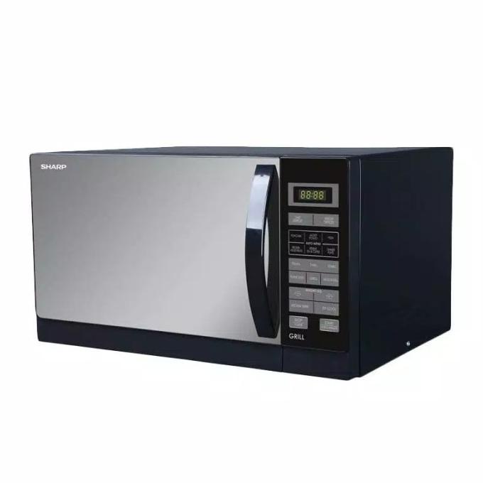 microwave sharp r728 with grill low watt warna hitam Terbaru