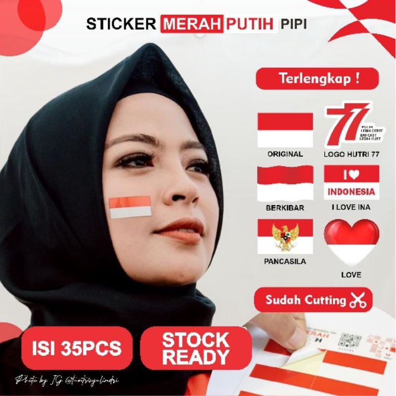 

Sticker pipi merah putih