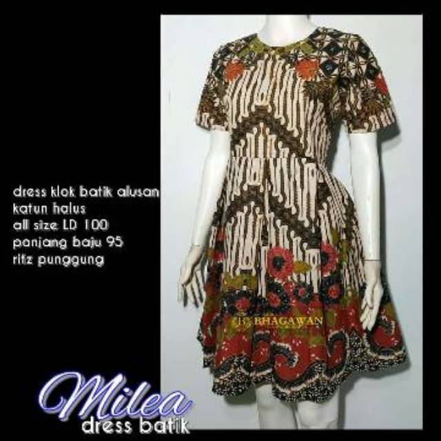 Dress Batik. Tunik Batik. Batik Halus Solo