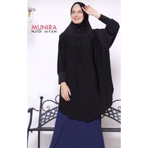 Bergo MJT 01 & MJT 02 Munira Jilbab Tangan Praktis Simple Harian Jilbab Pet Non Pet COD Depok