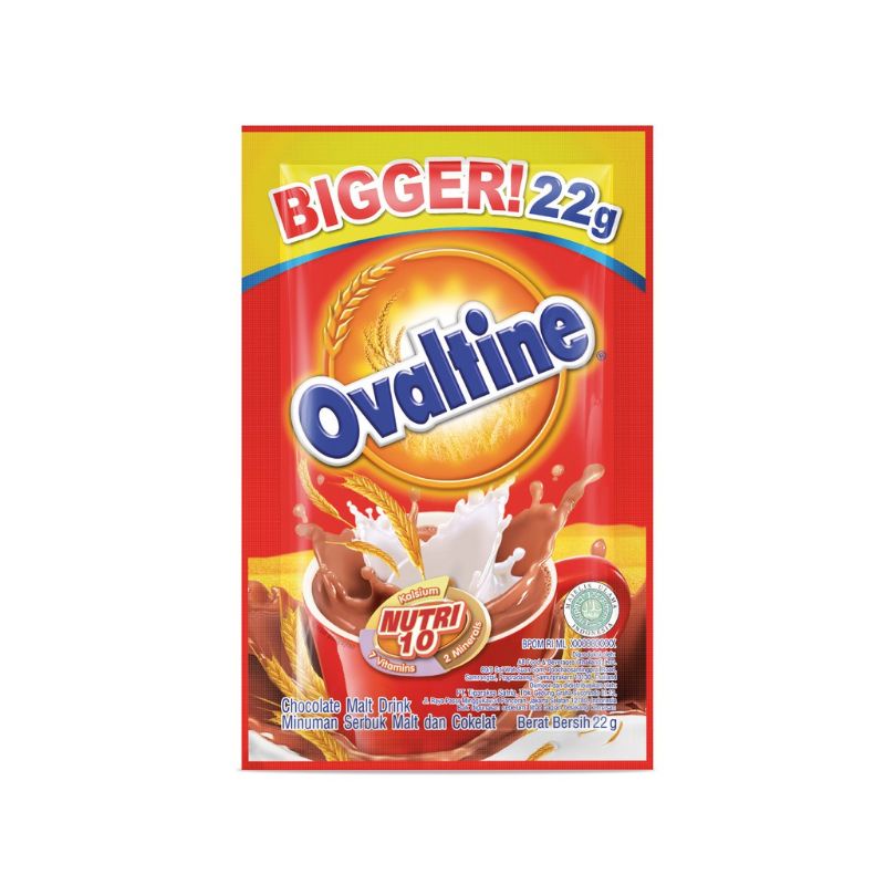 Ovaltine chocolate malt drink big sachet 20 gram