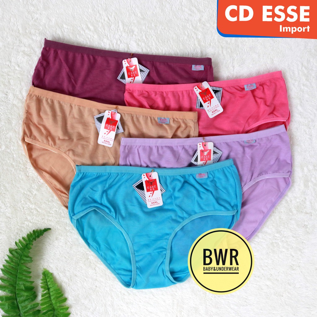 [ 3pc ] CD ESSE / NAVACITA  Dewasa | Celana Dalam Wanita Dewasa Berkwalitas L - 4L - Bwr