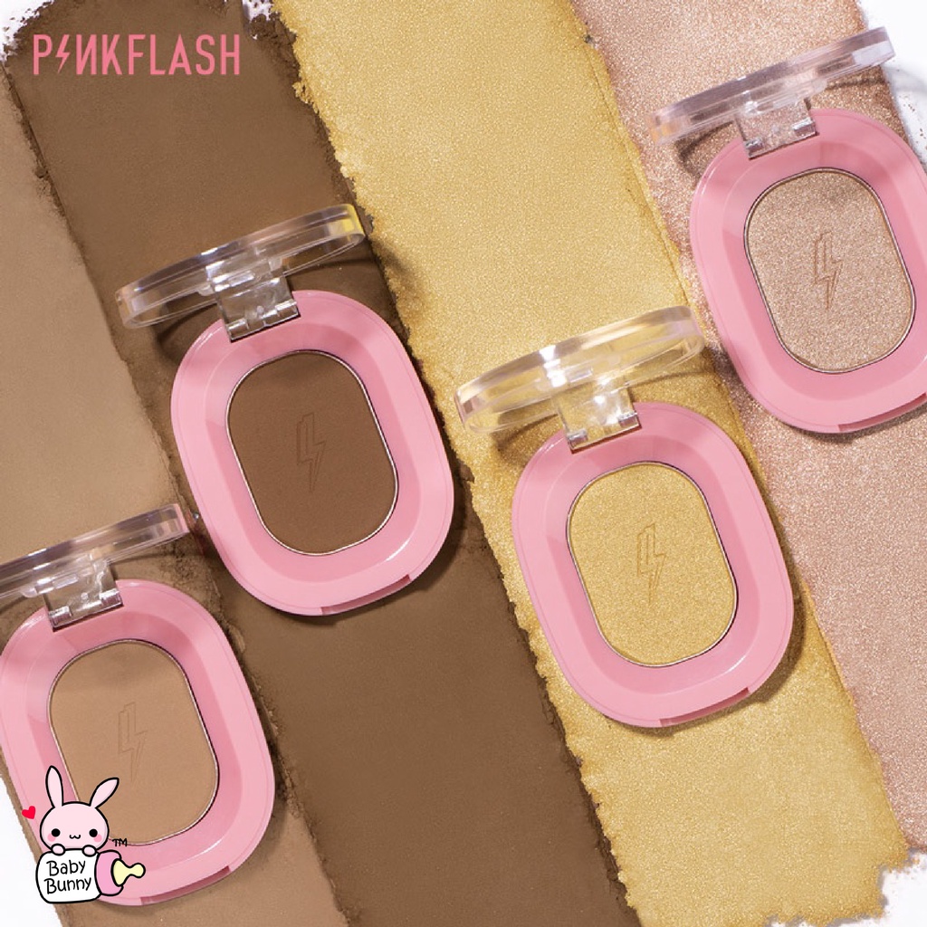 ❤ BELIA ❤ PINKFLASH Soft Pigment Face Contour Highlighter Shimmer | Pink Flash OhMyShow BPOM PF-F02