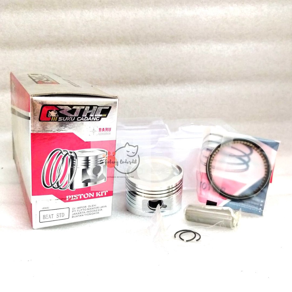 PISTON KIT SEHER SET BEAT KARBU BEAT FI INJEKSI KZL OS STD 100 THALLAND/RTHC