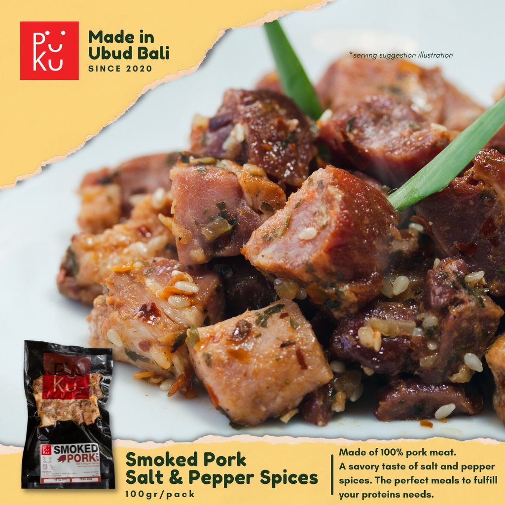 

PUKU Babi Asap Bumbu Garam dan Lada Hitam - Siap Makan