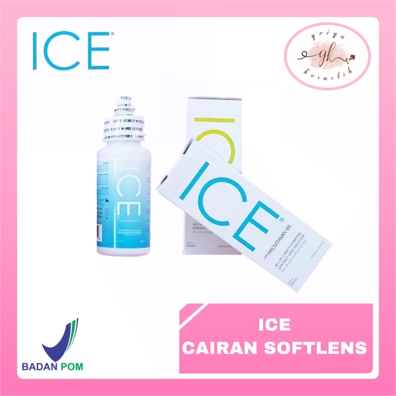 ✨GRIYA✨ Cairan Pembersih Softlens Ice 60ml Provitamin B5 Air Softlen Soflen Soflens