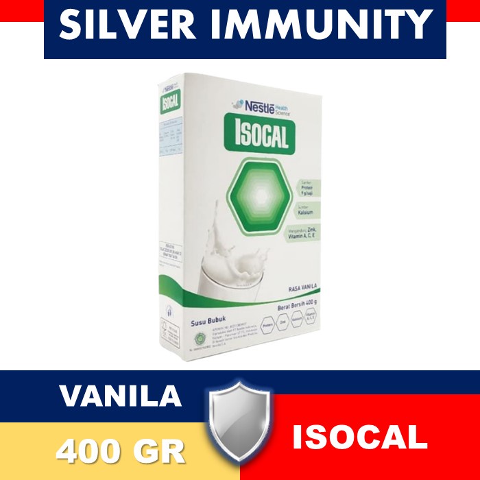 ✔️ NESTLE - ISOCAL 400GR - RASA VANILA [ SUSU BUBUK PROTEIN DAN KALSIUM ] HEALTH SCIENCE