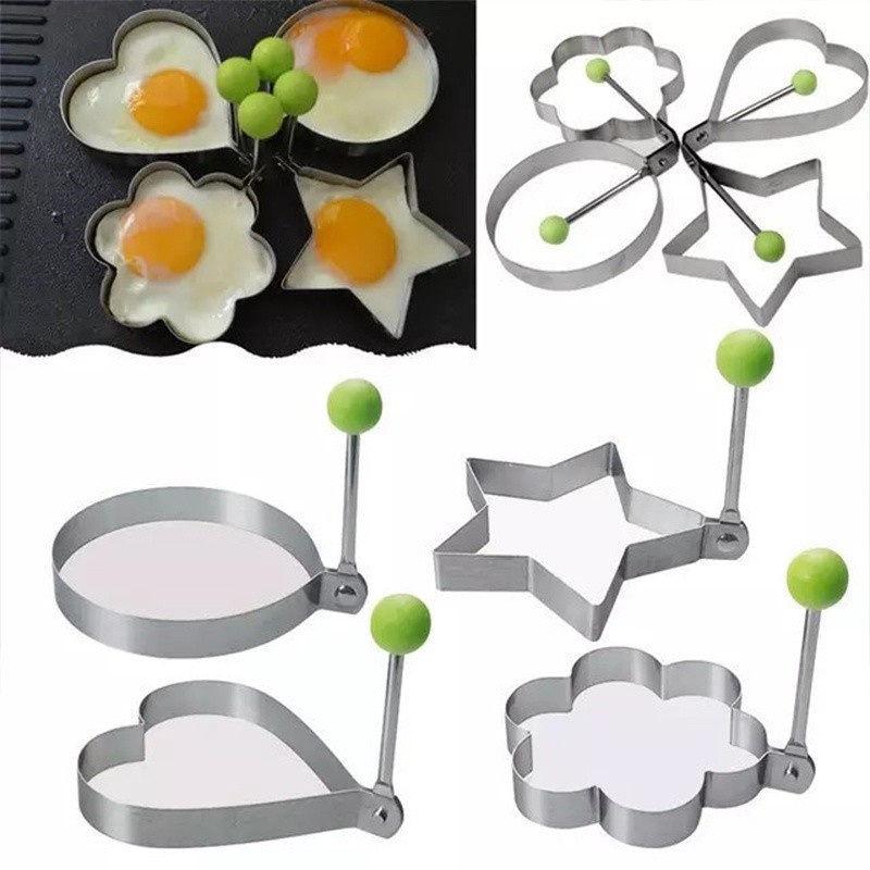 Cetakan Telur Karakter Telor Ceplok Mata Sapi Dadar Goreng Stainless Steel Pancake