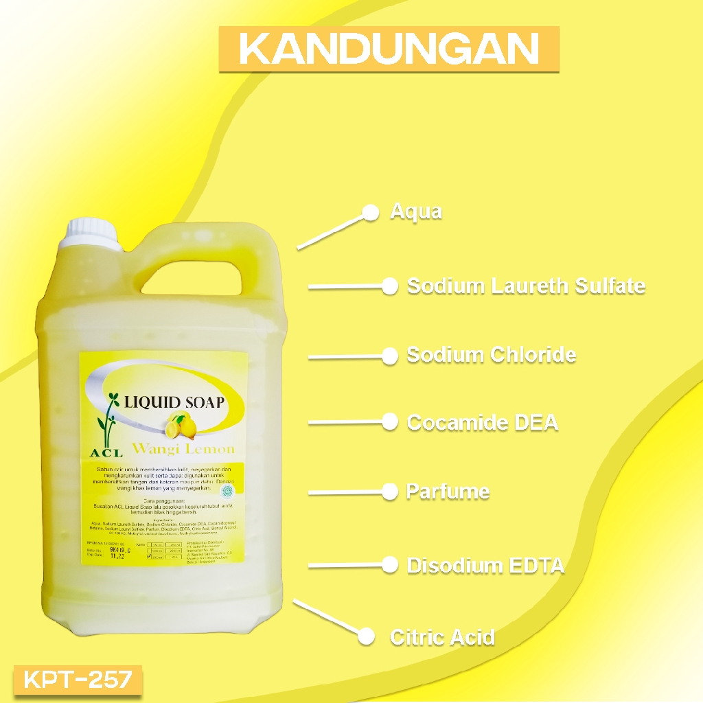 Sabun Mandi Cair Liquid Soap Lemon Bath Foam Pencerah Penghalus Pembersih Kulit Anti Bakteri