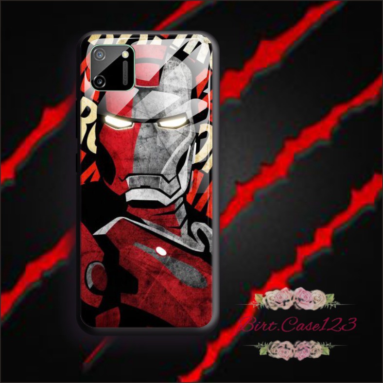 back case glass IRON MAN Realme C1 C2 C3 U1 2 3 5 5i 5s 6 X Xt C11 C15 C12 7 7i pro BC5000
