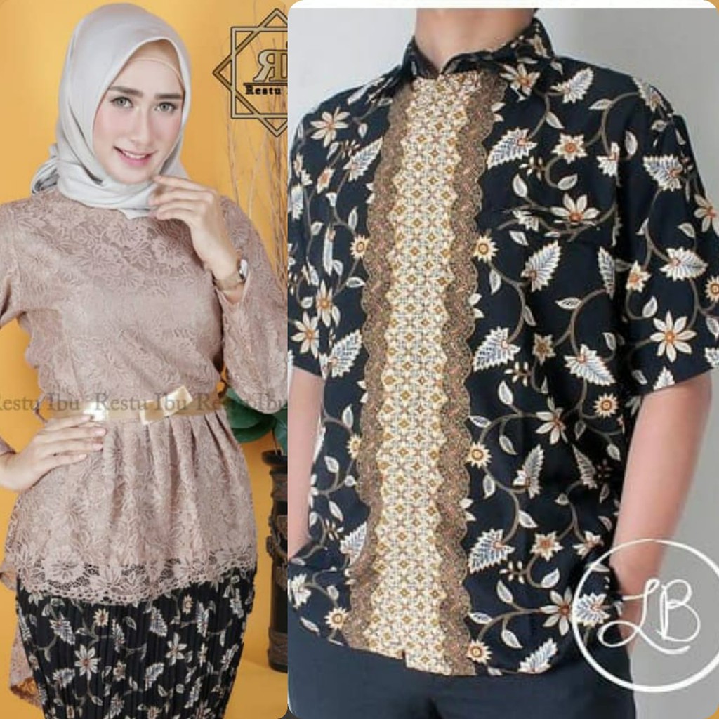 couple kebaya brokat nandine couple batik