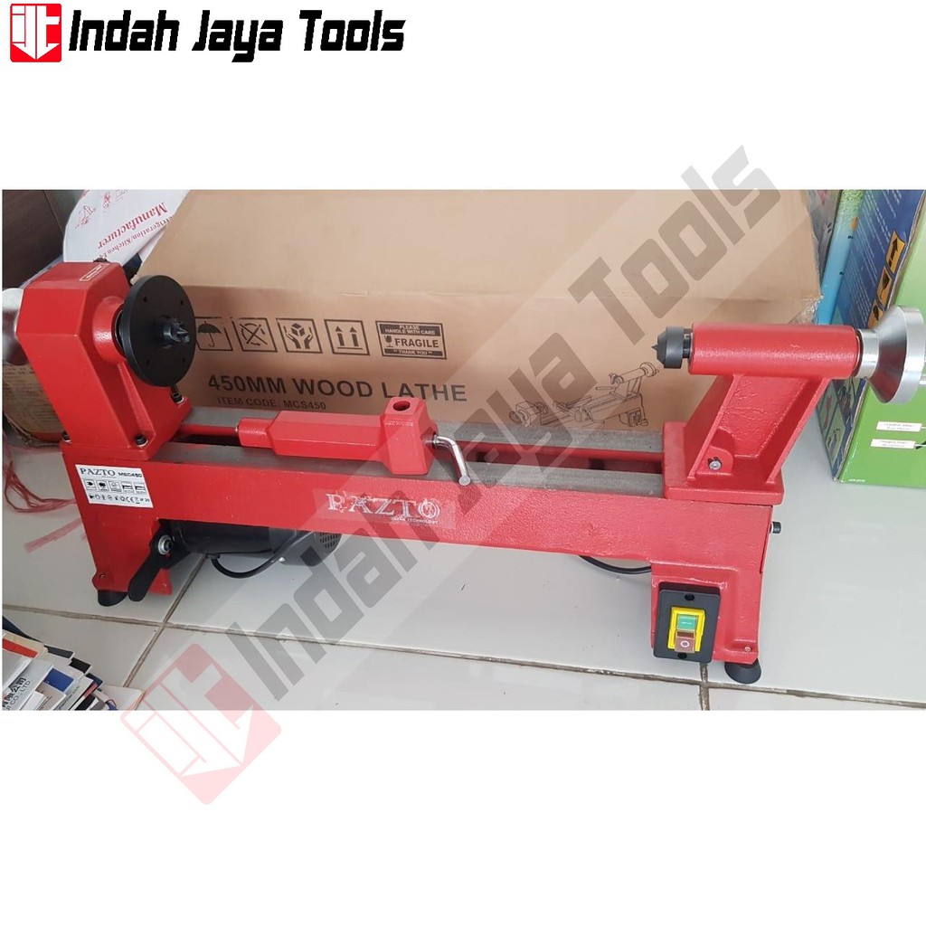 PAZTO MCS 450 Wood Lathe Machine - Mesin Bubut Kayu