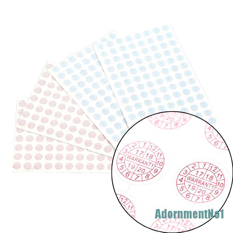 (AdornmentNo1) 208pcs / Set Stiker Label Segel Anti Rusak Untuk Keamanan