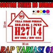 custom stiker No Rumah, no Perusahaan, no Toko dll