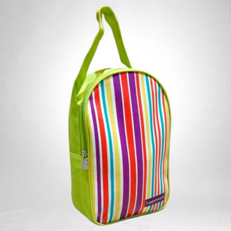 Tas Pouch stripe Tupperware jinjing