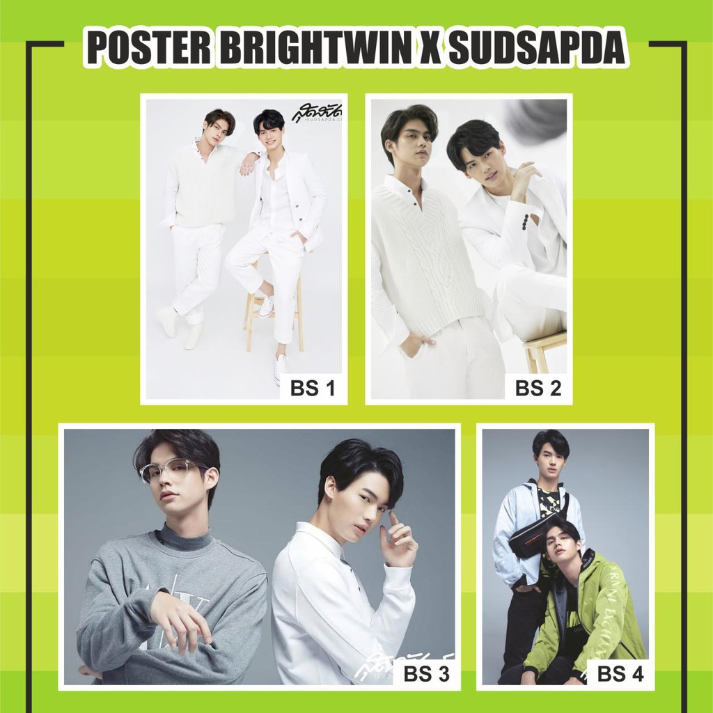POSTER BRIGHTWIN X SUDSAPDA THAILAND BRIGHT VACHIRAWIT WIN METAWIN