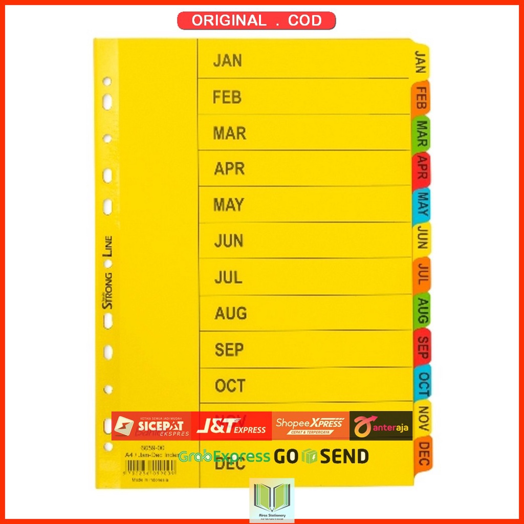 

Bantex 6059-00 Carton Index A4 Jan-Dec (12 pages)