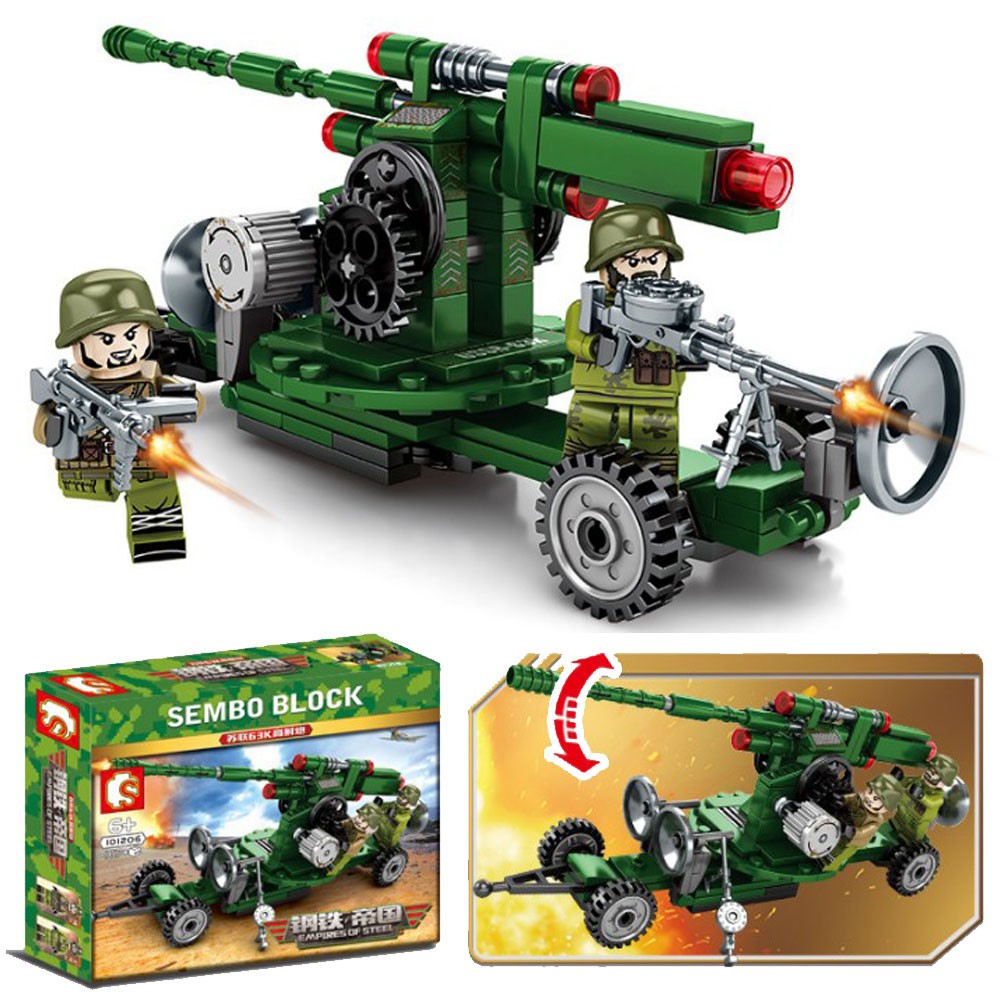 Brick Sembo 101206 Empire of Steel Mobil Tank Tentara