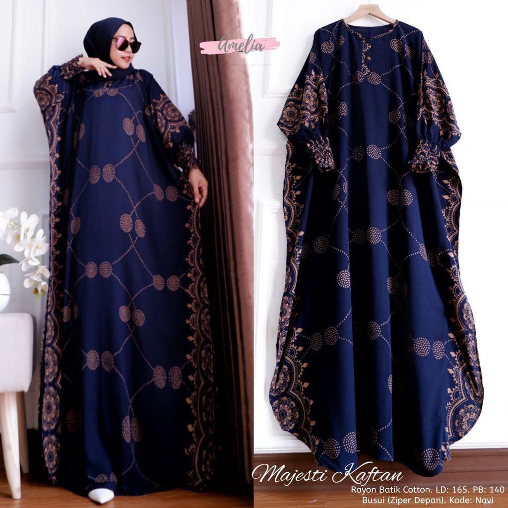 DASTER KAFTAN JUMBO LD 160 CM DASTER ARAB KELELAWAR LENGAN PANJANG PB 138 TIEDYE CAP BUSUI-4 Kaftan Cabutan
