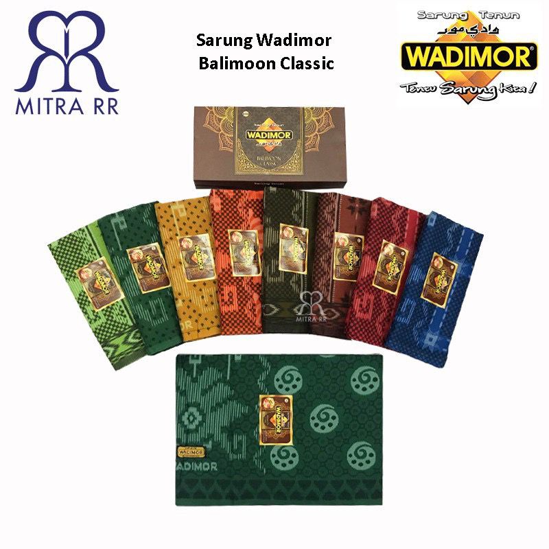 Sarung Wadimor Balimoon Pintu Aceh/ Kawung/ Classic - Sarung Tenun Dewasa Bali Moon Satuan/ Grosir