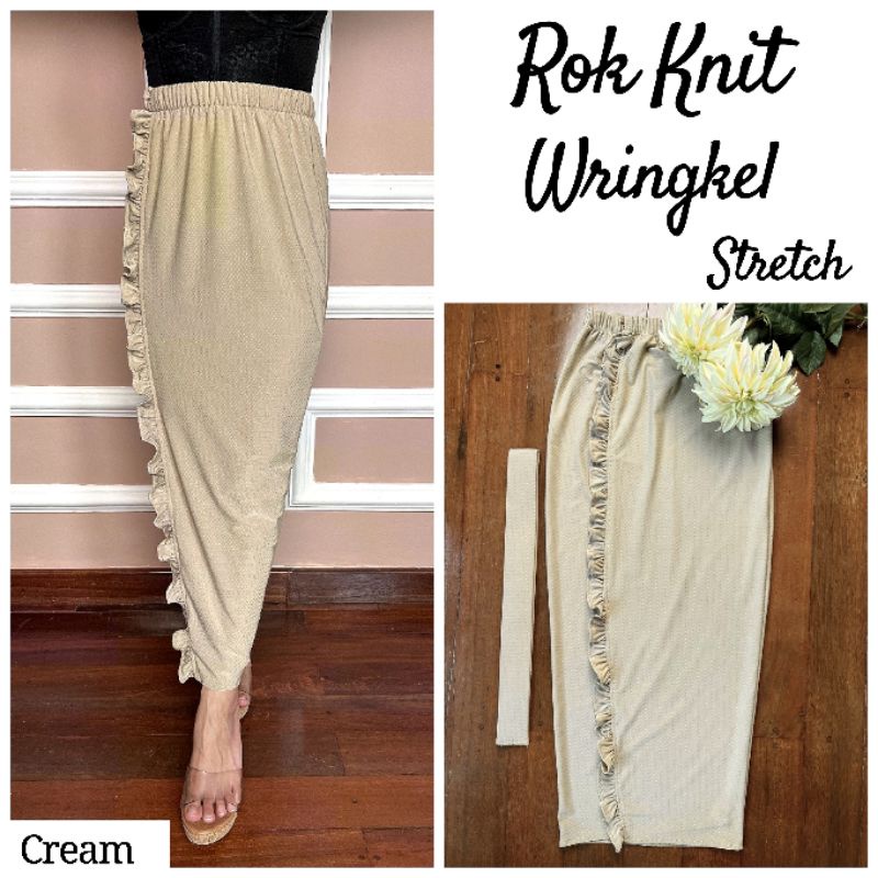 Rok Knit Stretch Diorama Wringkle