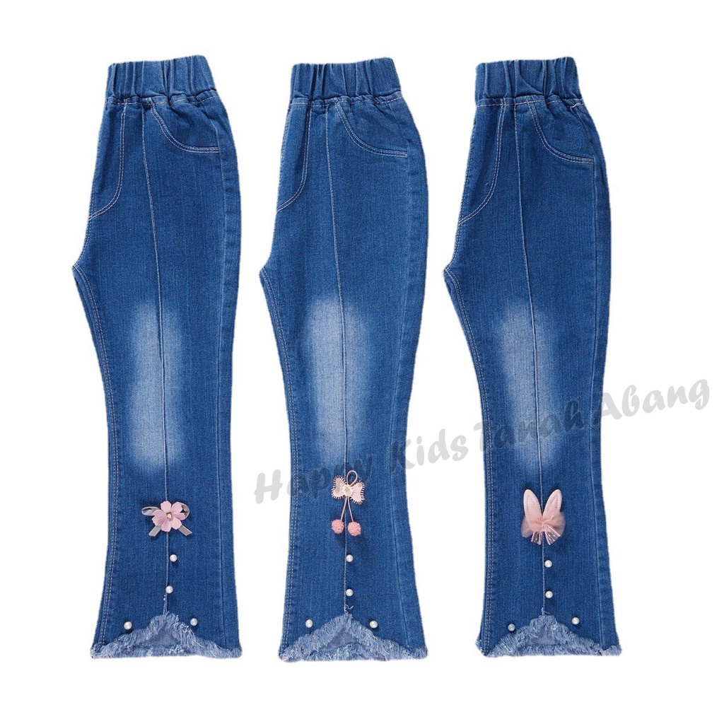 CELANA PANJANG JEANS ANAK PEREMPUAN IMPORT 3-12TAHUN