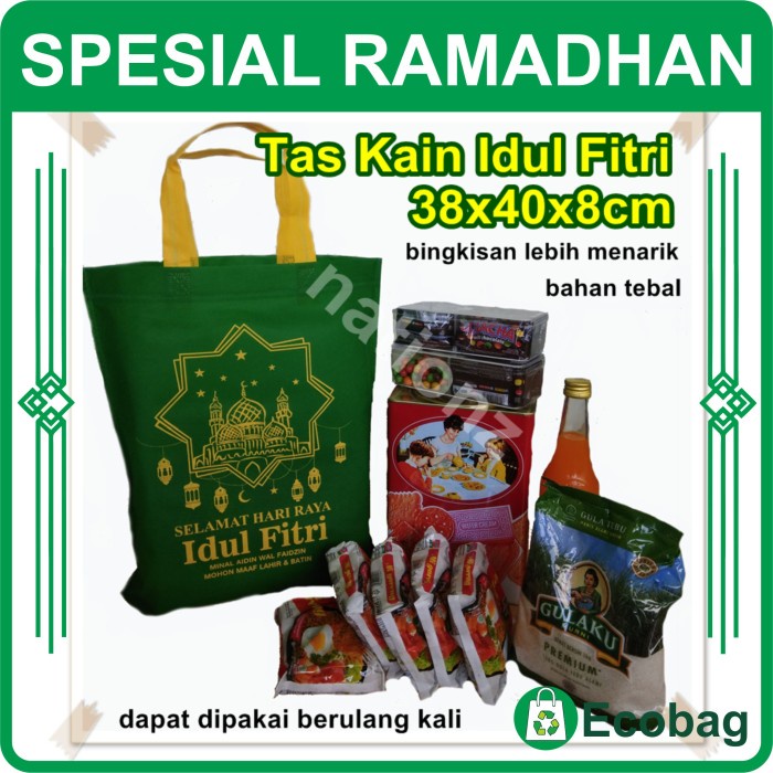 

NEW Tas idul fitri / lebaran / ketupat / hari raya puasa ramadhan 38x40x8