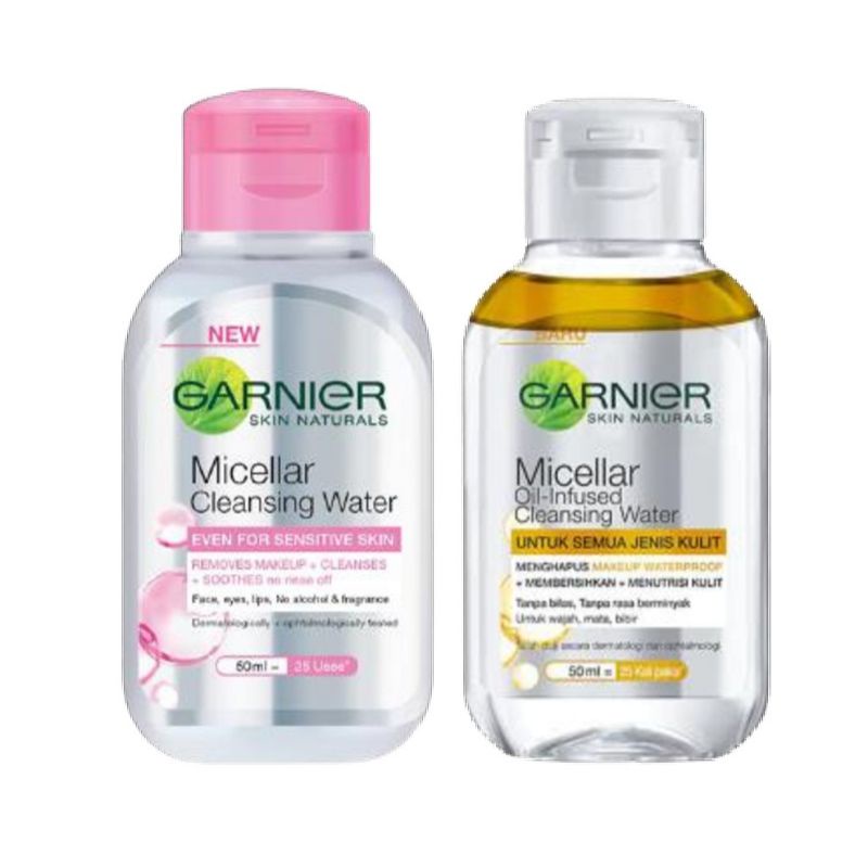 [50ml] Garnier Micellar Cleansing Water Pink | Oil Infused