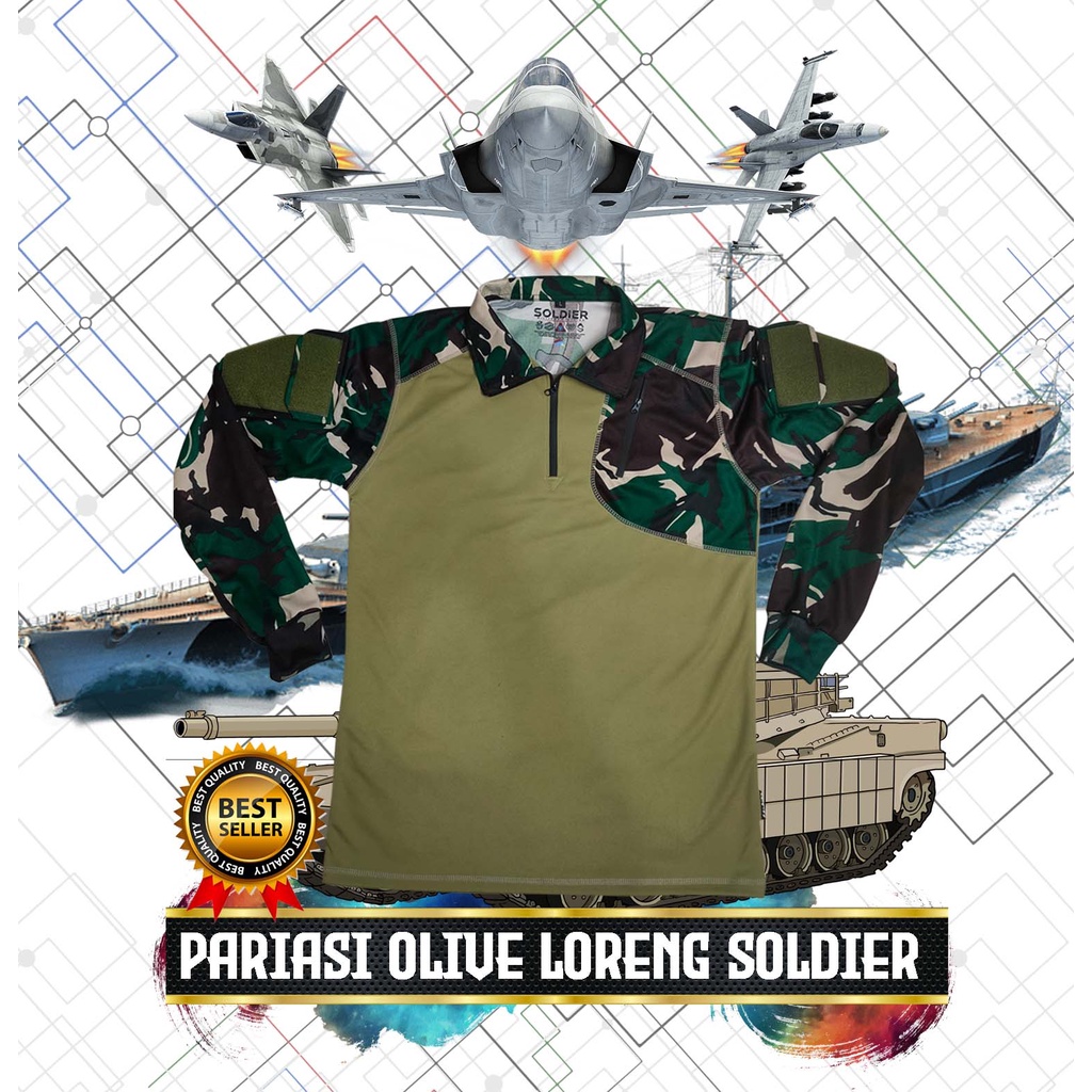 kaos bdu full dri-fit model terbaru/tni-ad/tni au/tni al