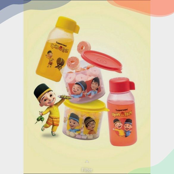 Upin ipin snack set
