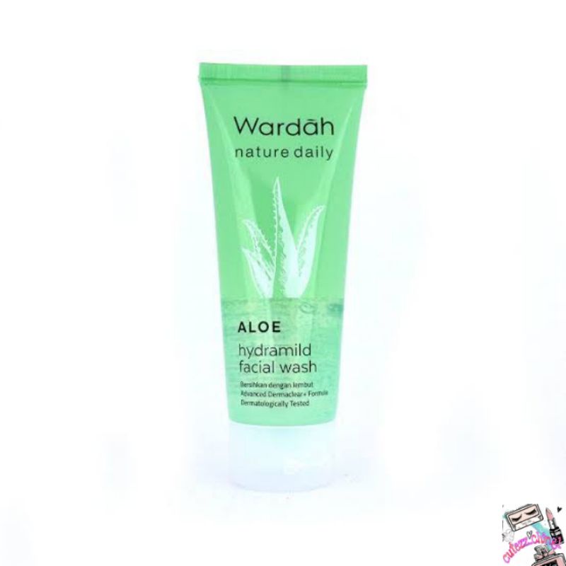 ☃Cutezz_Ching1☃Wardah Nature Daily Aloe Hydramild Facial Wash 60ml