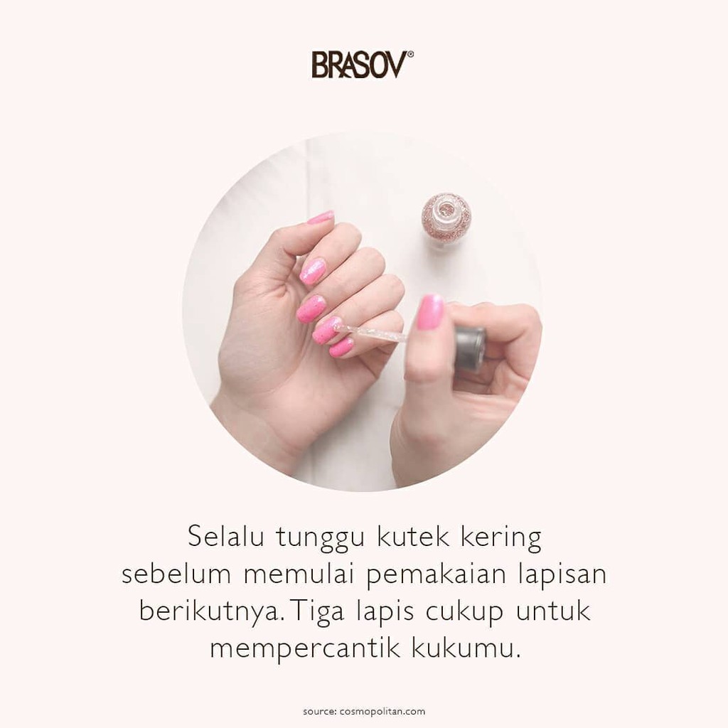 Brasov Kutek Cat Kuku Warna Nude Nail Polish Halal Murah Wanita 8 ML BPOM Original Kutex Kuteks