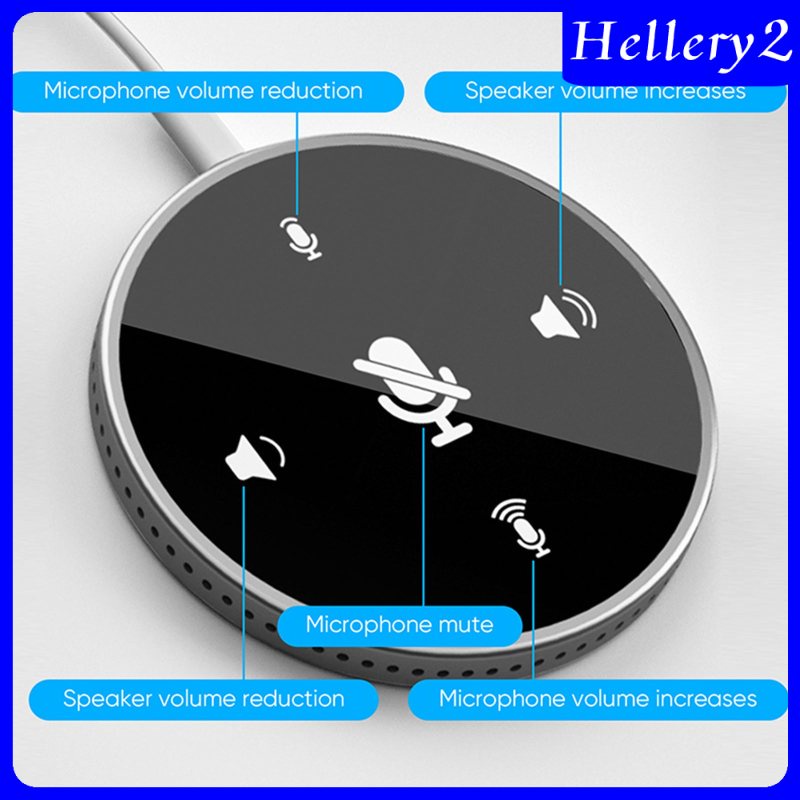 [HELLERY2] USB Conference Microphone w/Speaker Mic w/ Mute for Desktop Computer