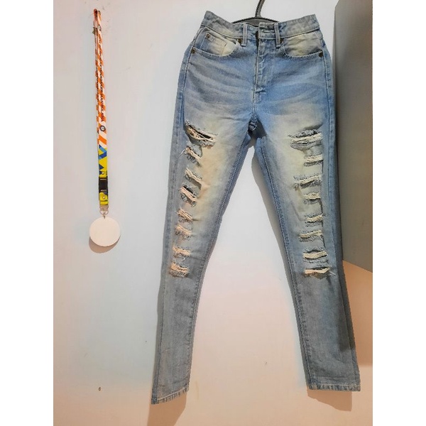 preloved ckey highwaist jeans boyfriend