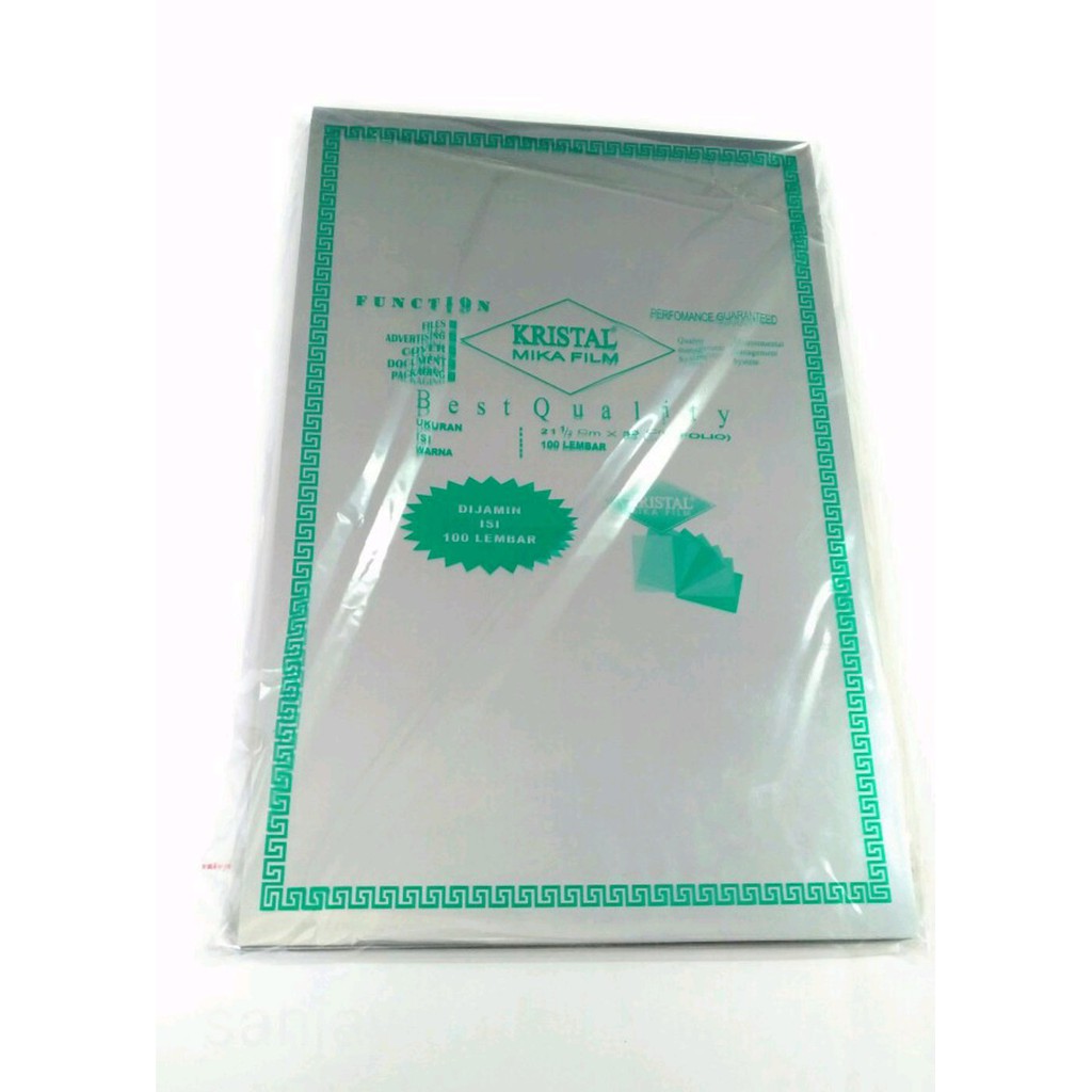 

Dijual Plastik jilid mika bening kristal premium terakhir