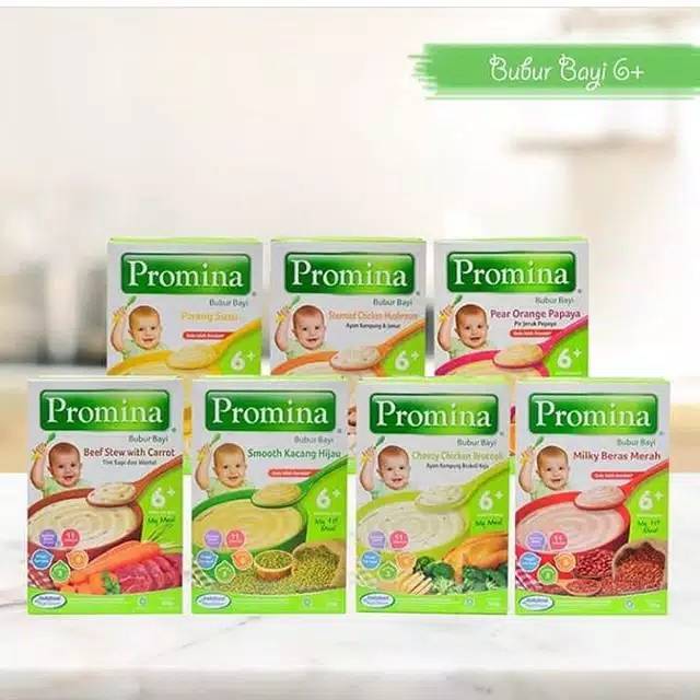 Promina Bubur Cereal Bubur Bayi 6+ BOX 120GR Promina BC Mpasi